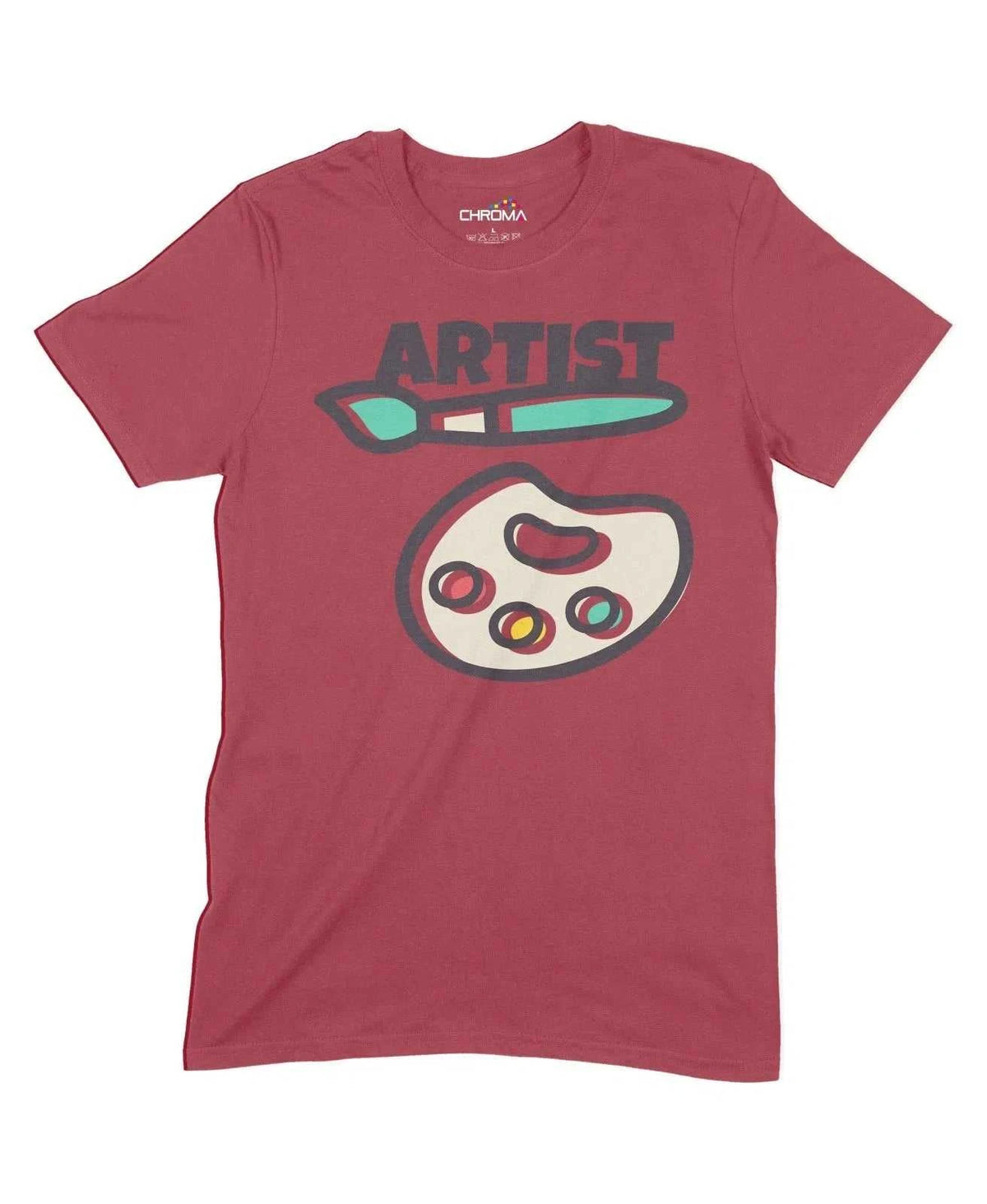 Artist Brush Unisex Adult T-Shirt Chroma Clothing