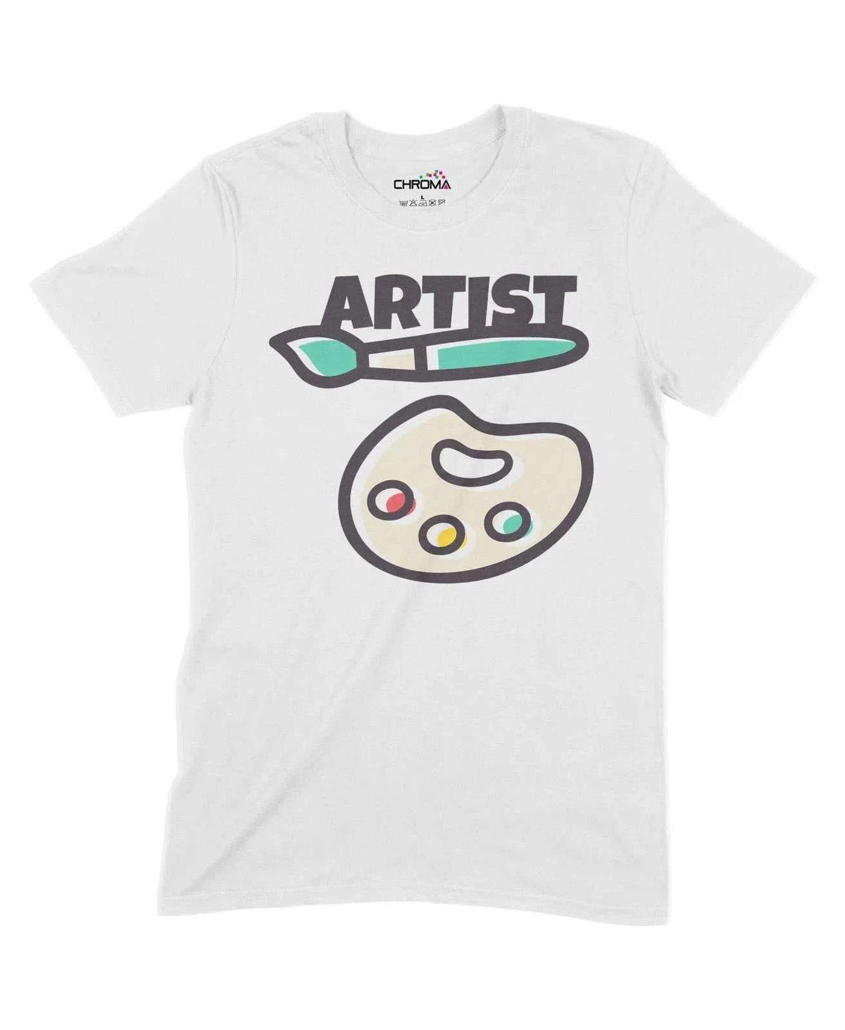 Artist Brush Unisex Adult T-Shirt Chroma Clothing