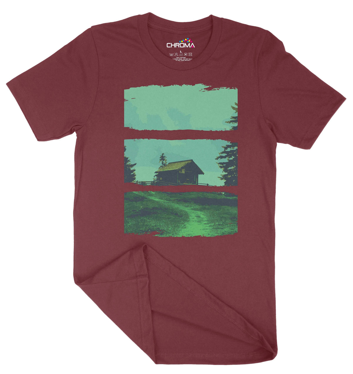 At The Cabin Unisex Adult T-Shirt | Premium Quality Streetwear Chroma Clothing