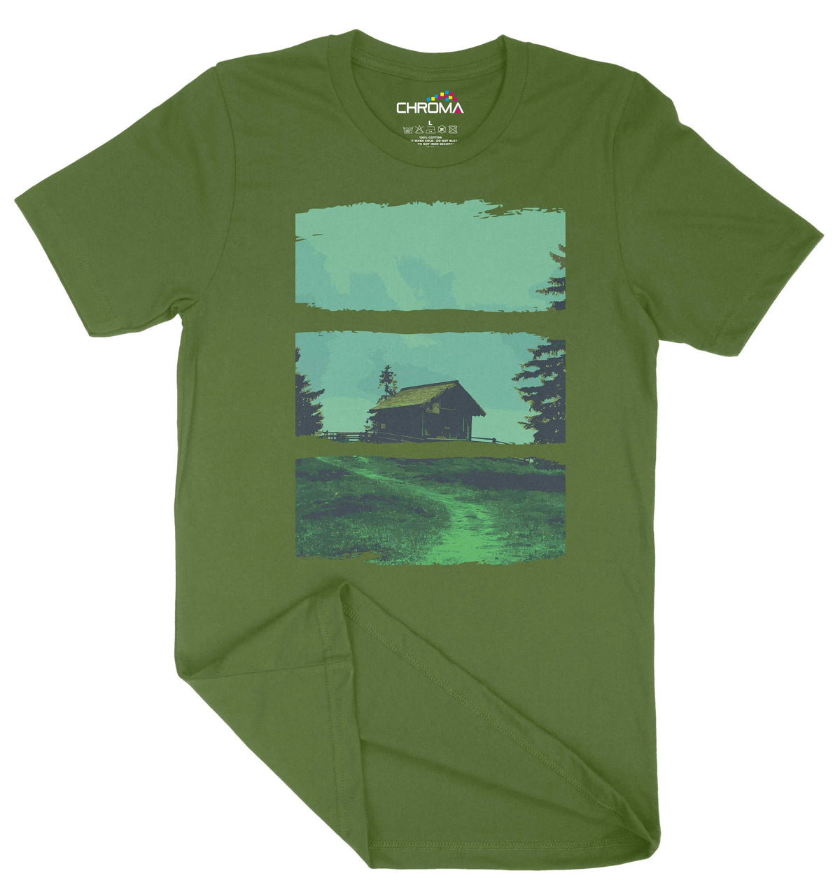 At The Cabin Unisex Adult T-Shirt | Premium Quality Streetwear Chroma Clothing