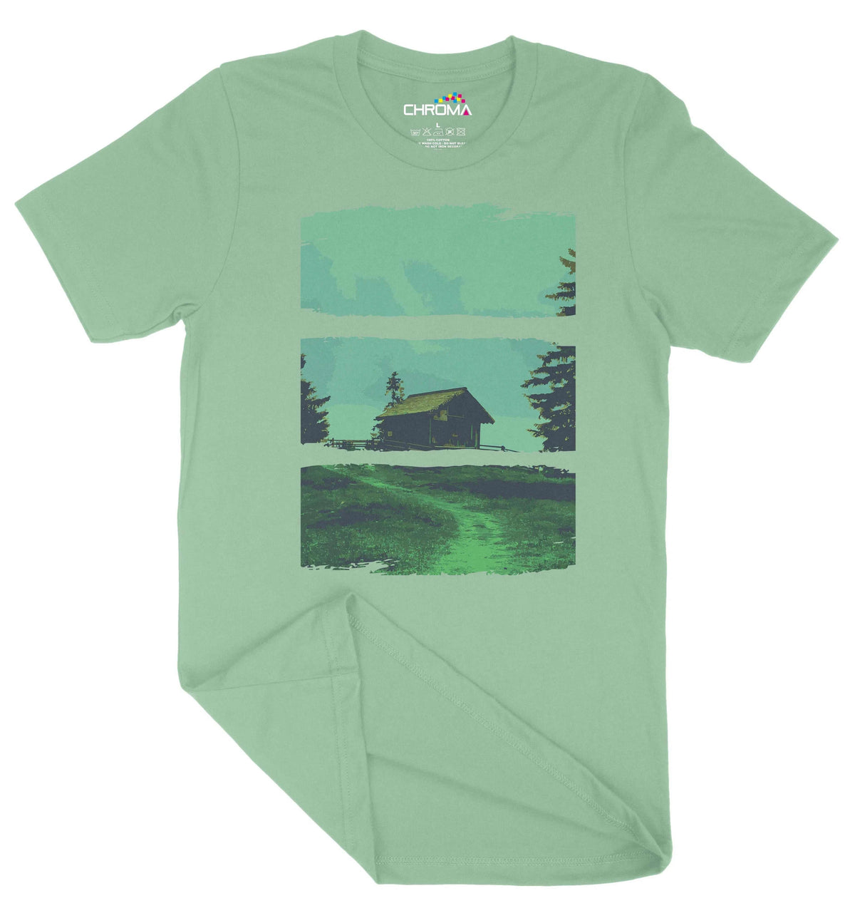 At The Cabin Unisex Adult T-Shirt | Premium Quality Streetwear Chroma Clothing