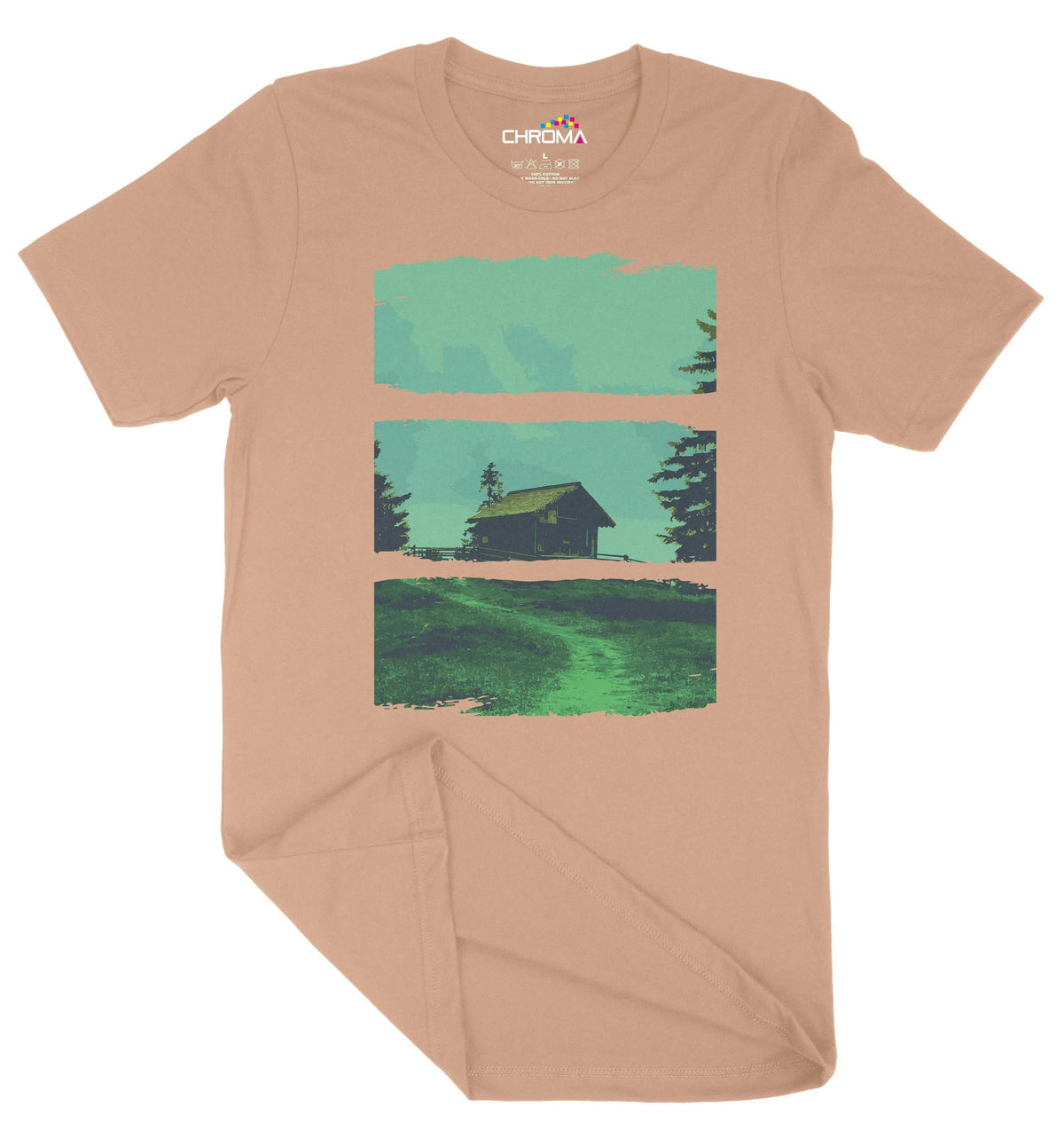 At The Cabin Unisex Adult T-Shirt | Premium Quality Streetwear Chroma Clothing
