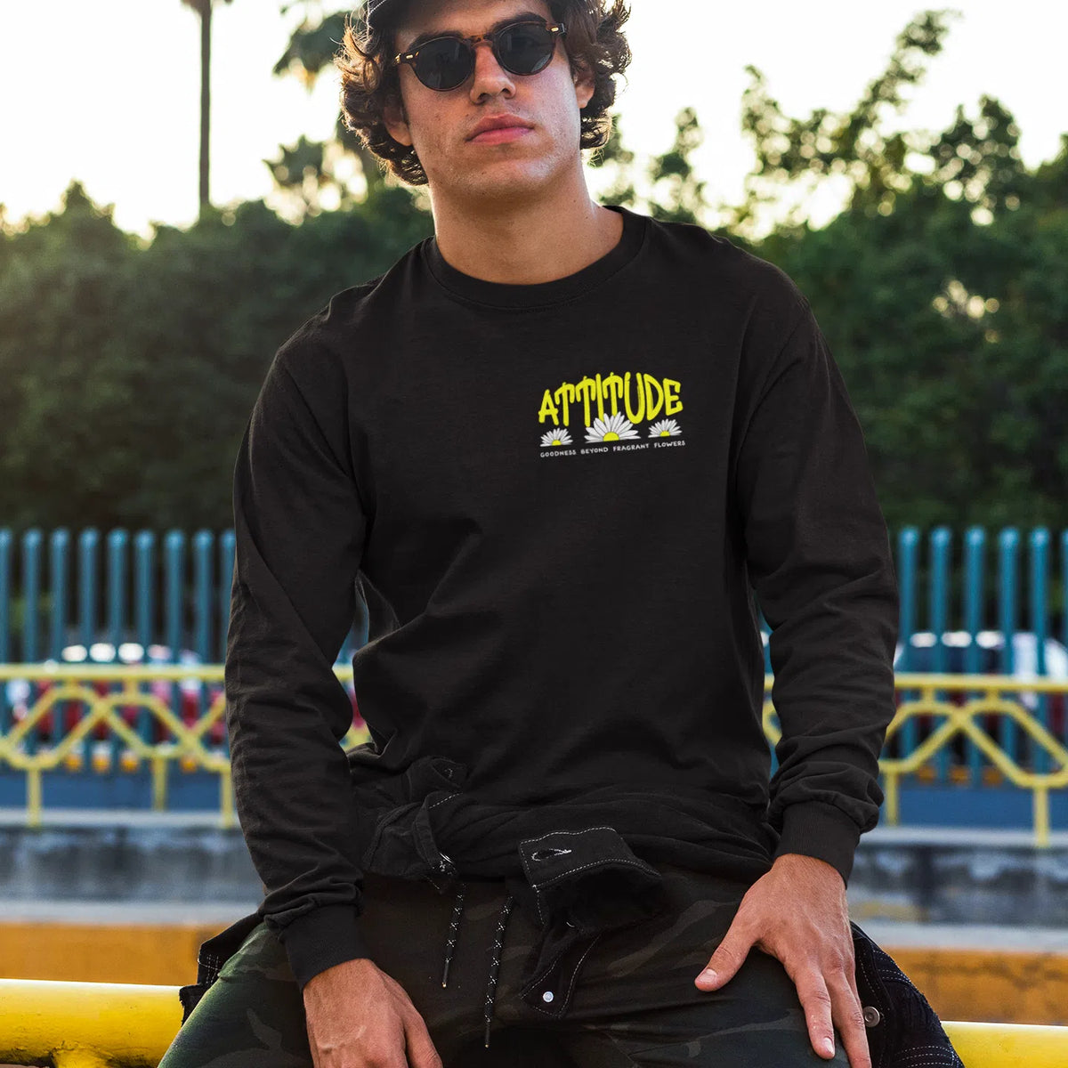 Attitude | Dual Print | Long-Sleeve T-Shirt | Premium Quality Streetwe Chroma Clothing