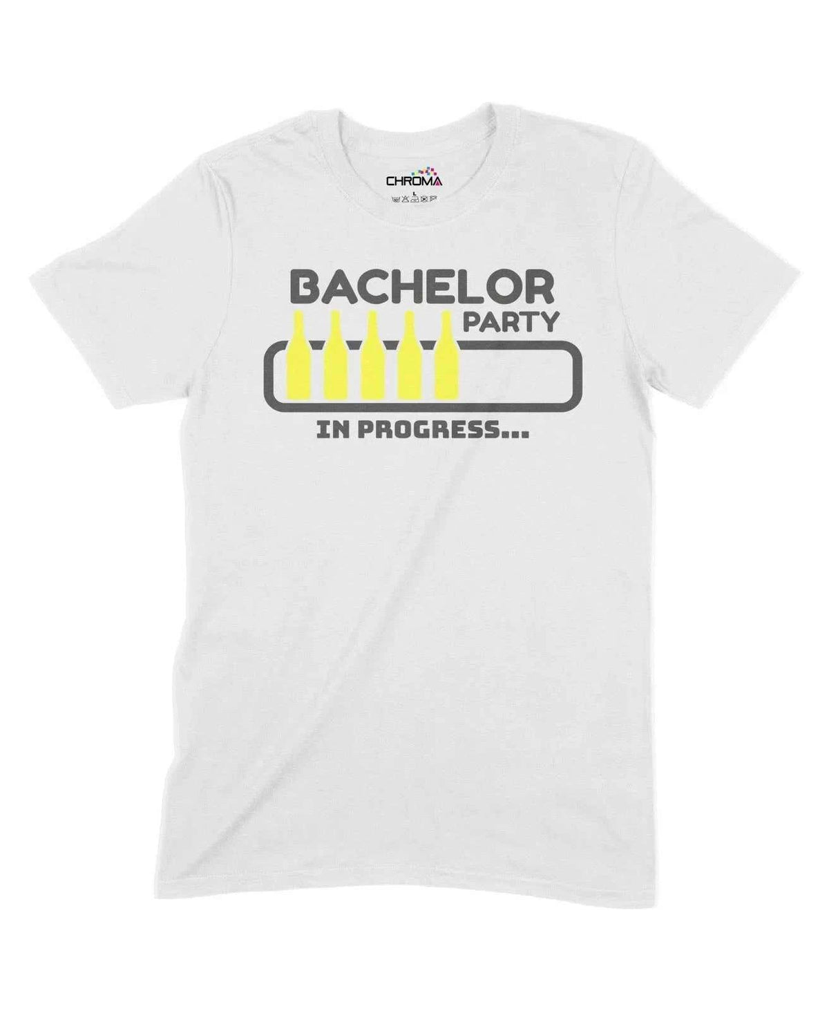 Bachelor Party In Progress Unisex Adult T-Shirt Chroma Clothing