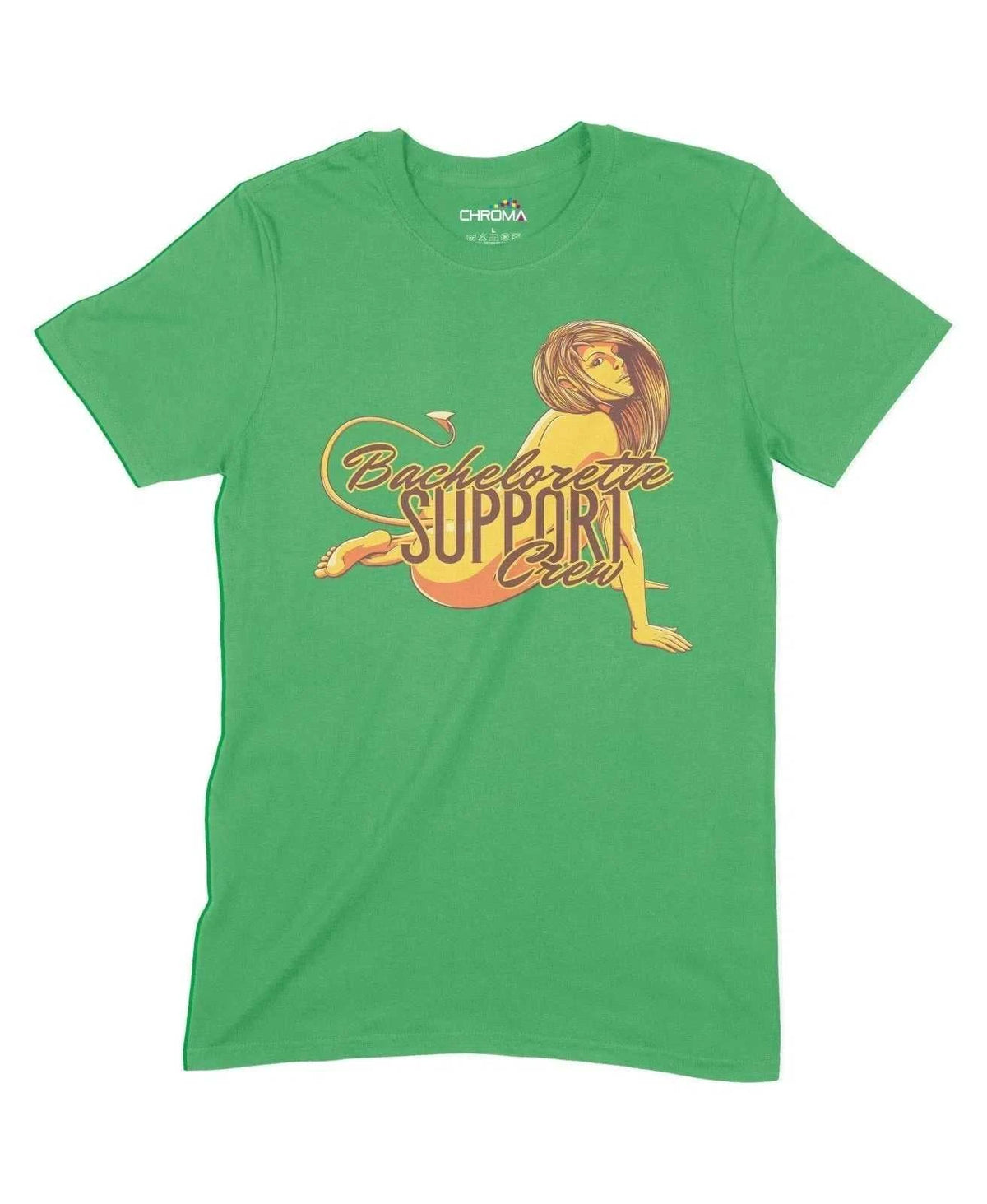 Bachelorette Support Crew Unisex Adult T-Shirt Chroma Clothing