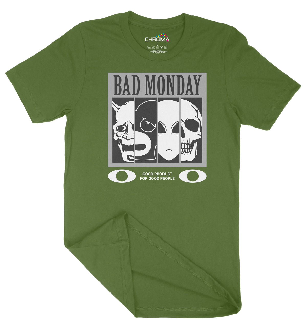 Bad Monday Unisex Adult T-Shirt | Premium Quality Streetwear Chroma Clothing