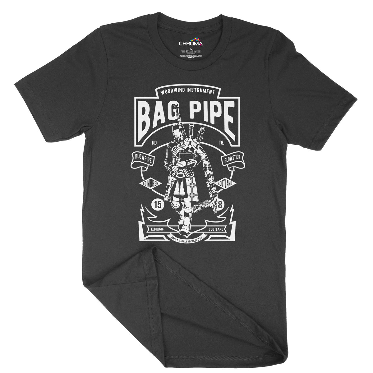 Bagpipe Club | Vintage Adult T-Shirt | Classic Vintage Clothing Chroma Clothing