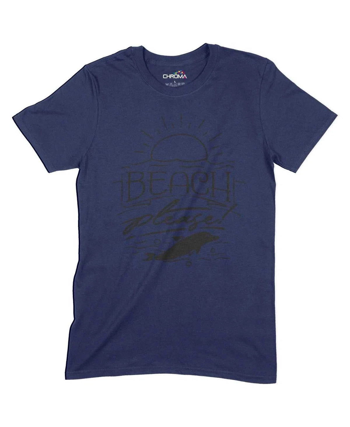 Beach Please Unisex Adult T-Shirt Chroma Clothing