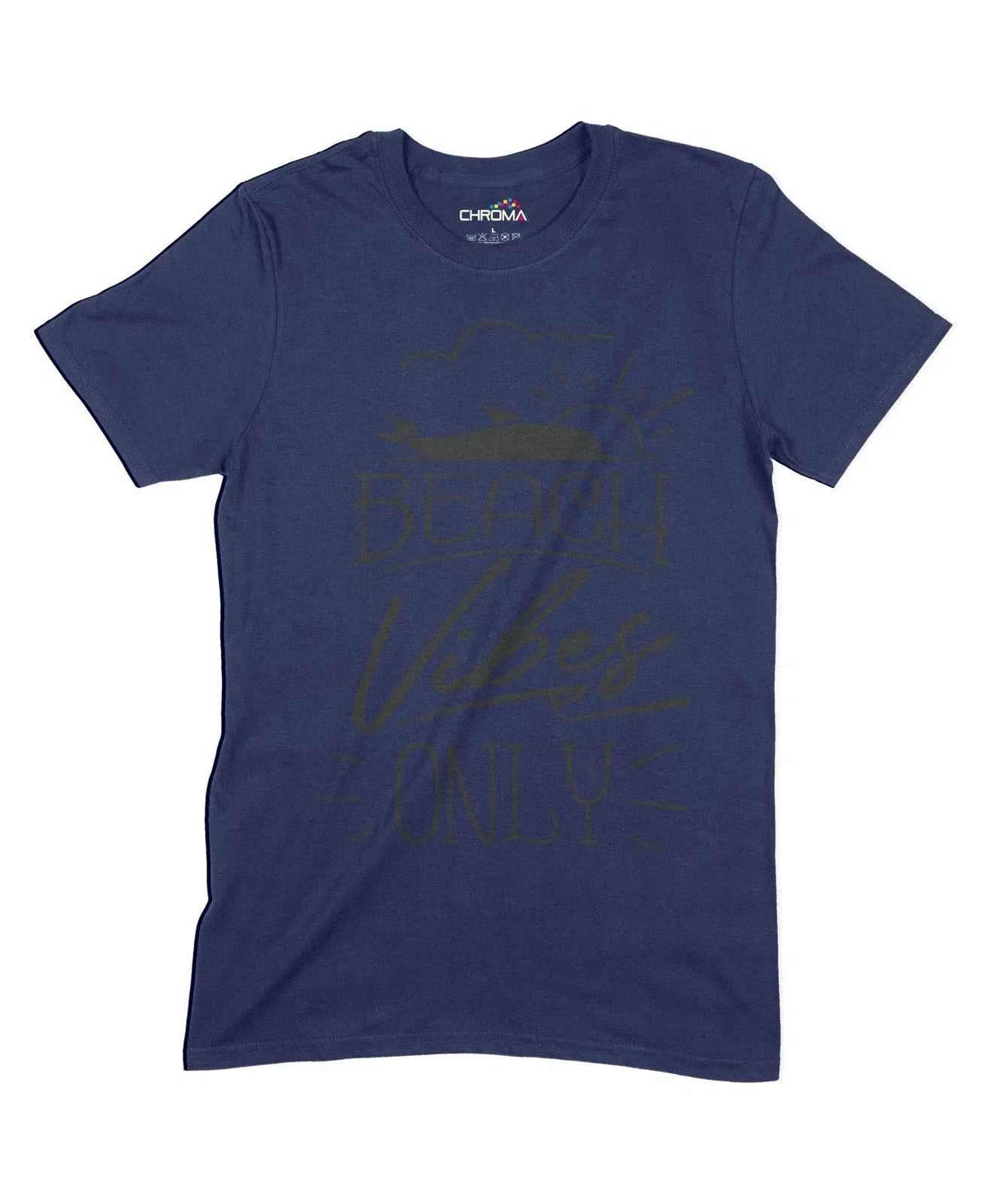 Beach Vibes Only Unisex Adult T-Shirt Chroma Clothing