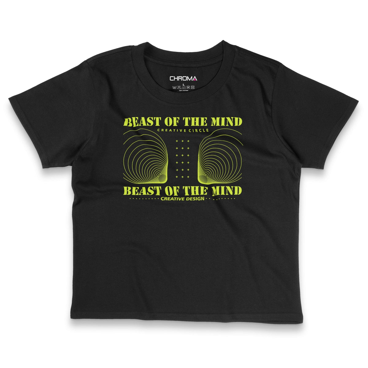 Beast Of The Mind | Women's Cropped T-Shirt Chroma Clothing