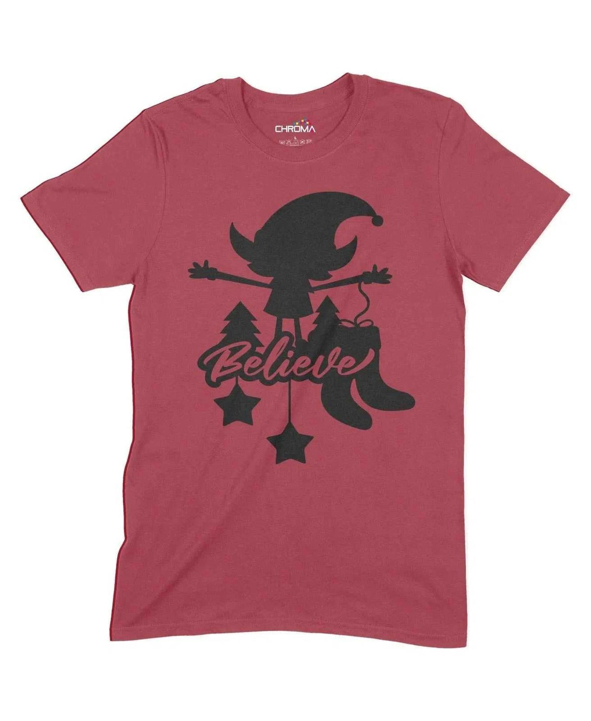 Believe Unisex Adult T-Shirt Chroma Clothing