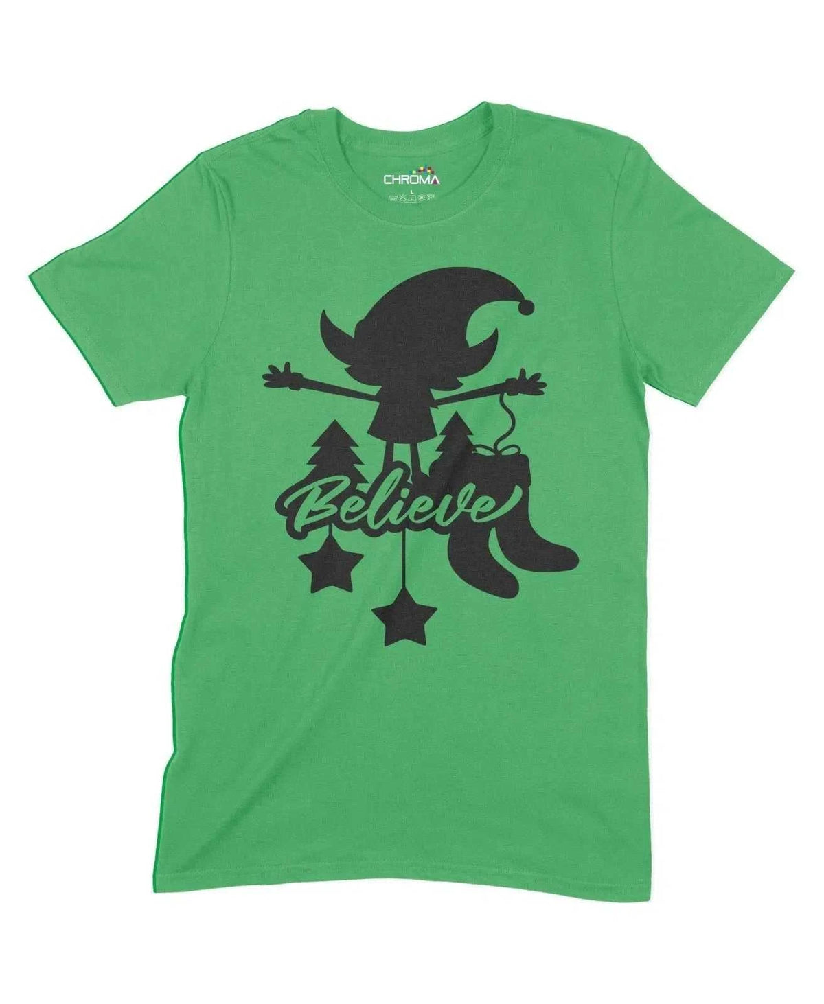 Believe Unisex Adult T-Shirt Chroma Clothing