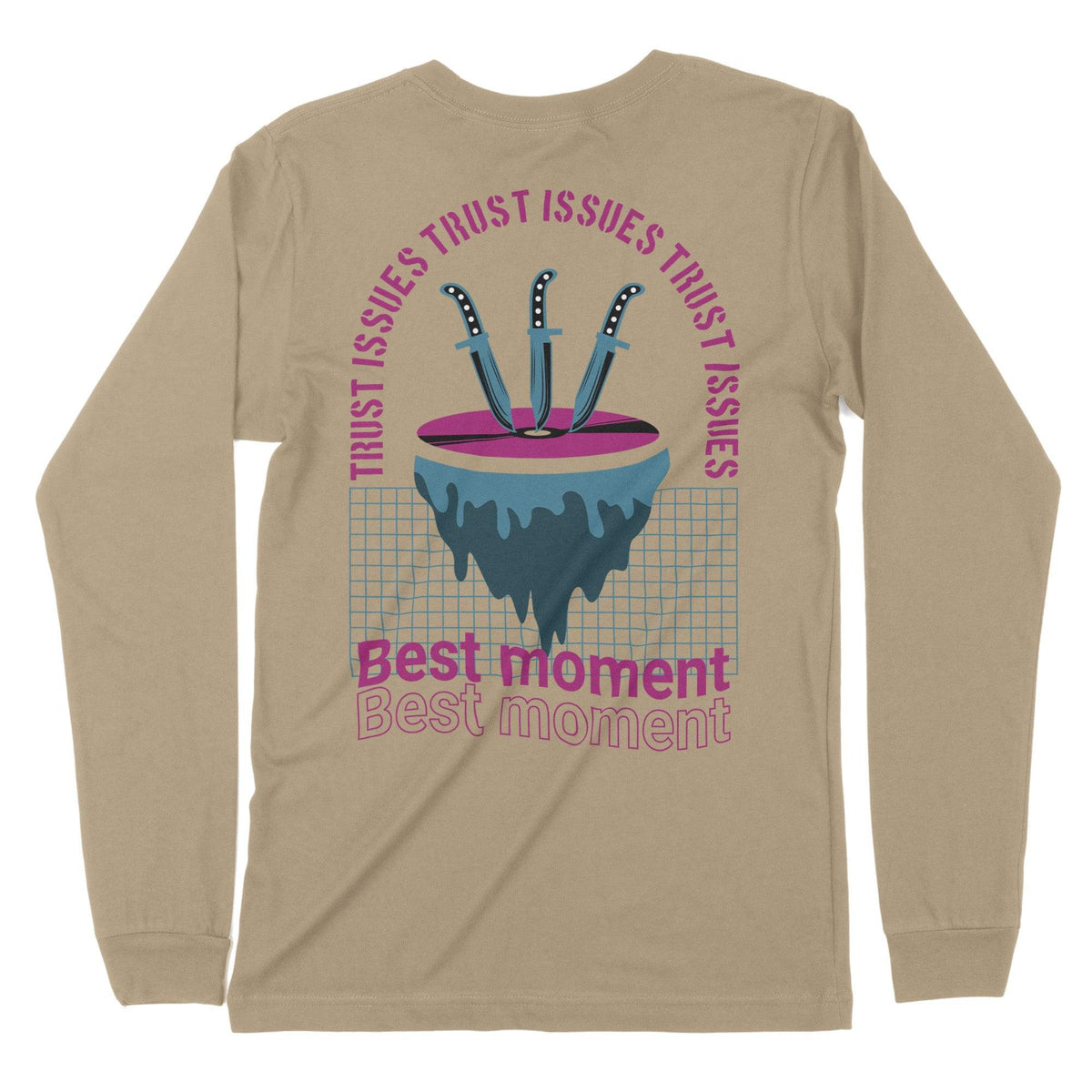 Best Moment | Back Print | Long-Sleeve T-Shirt | Premium Quality Stree Chroma Clothing
