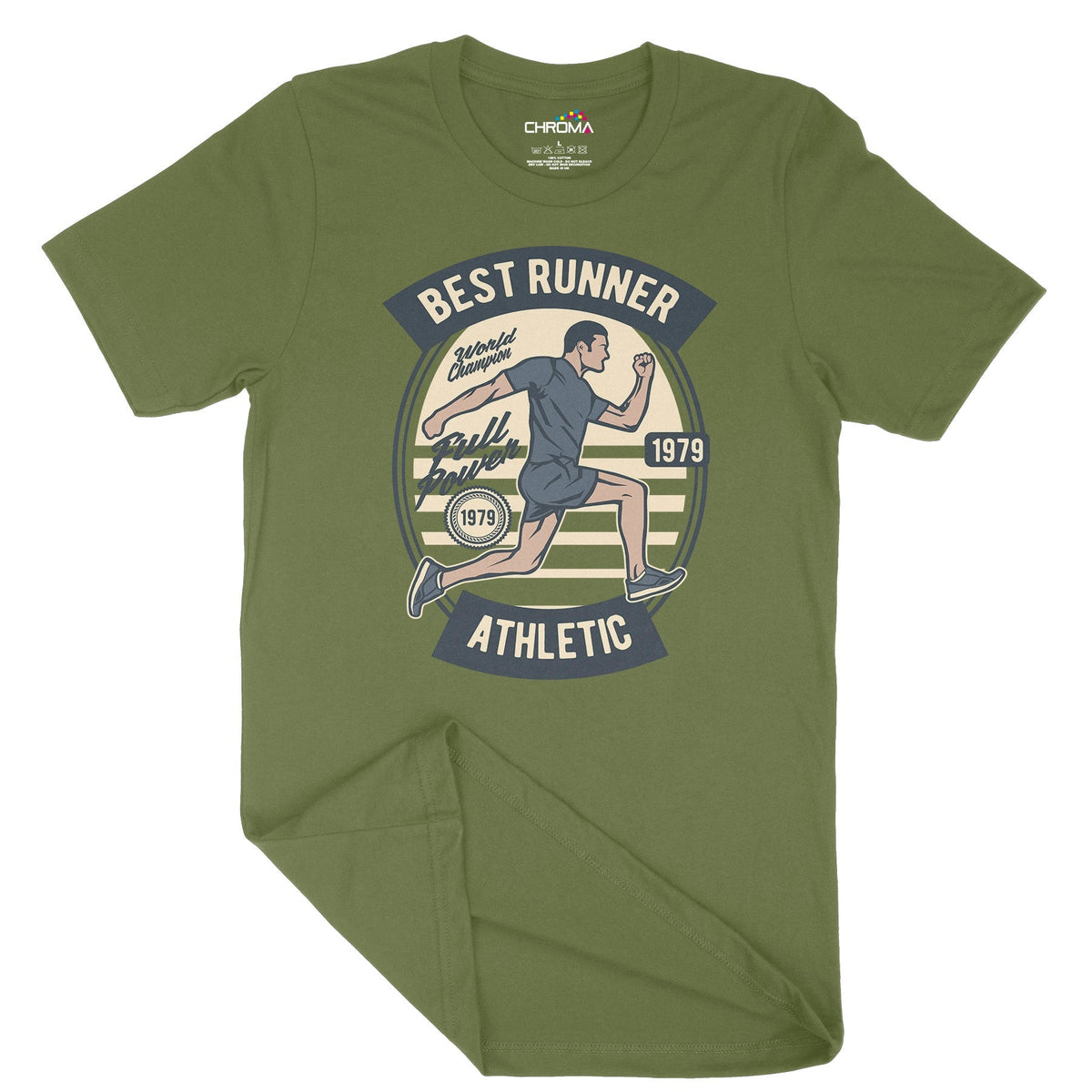 Best Runner Athletic | Vintage Adult T-Shirt | Classic Vintage Clothin Chroma Clothing