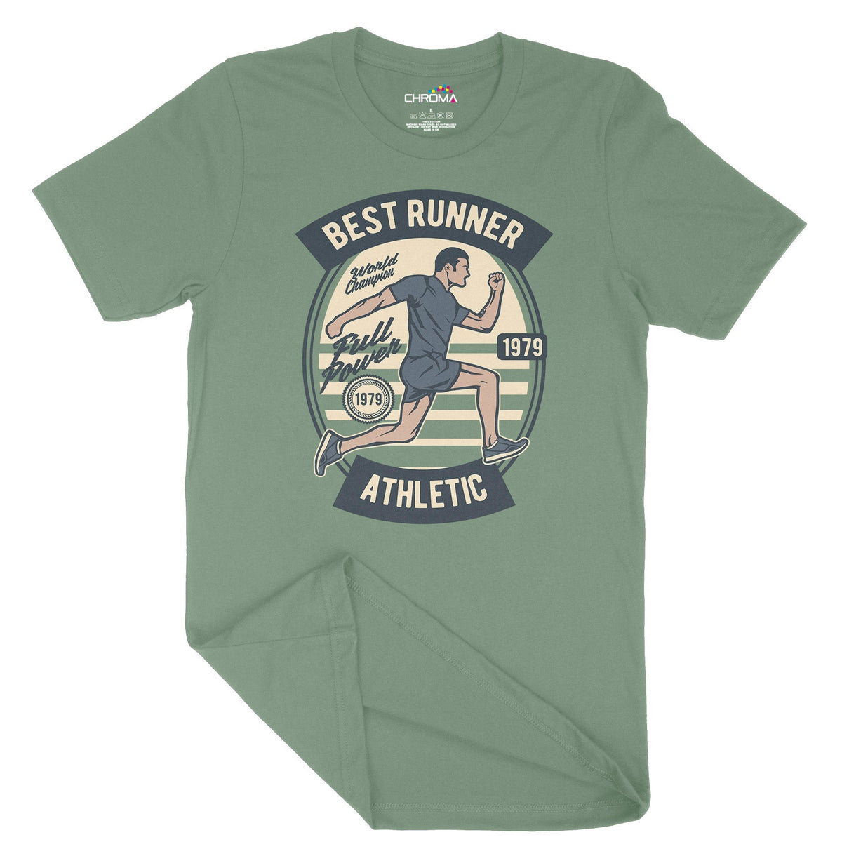 Best Runner Athletic | Vintage Adult T-Shirt | Classic Vintage Clothin Chroma Clothing