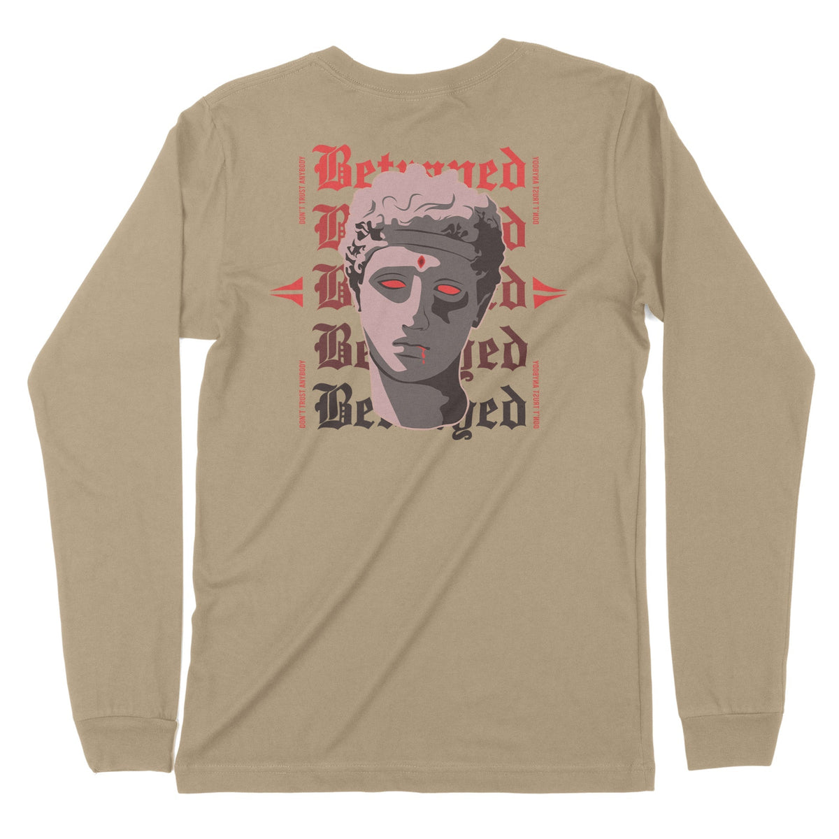Betrayed | Back Print | Long-Sleeve T-Shirt | Premium Quality Streetwe Chroma Clothing