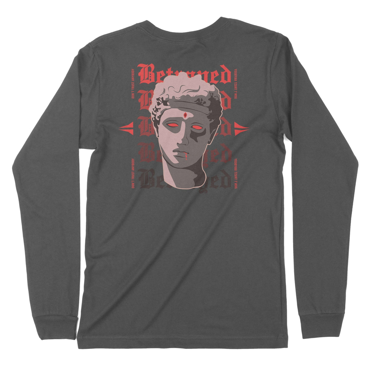 Betrayed | Back Print | Long-Sleeve T-Shirt | Premium Quality Streetwe Chroma Clothing