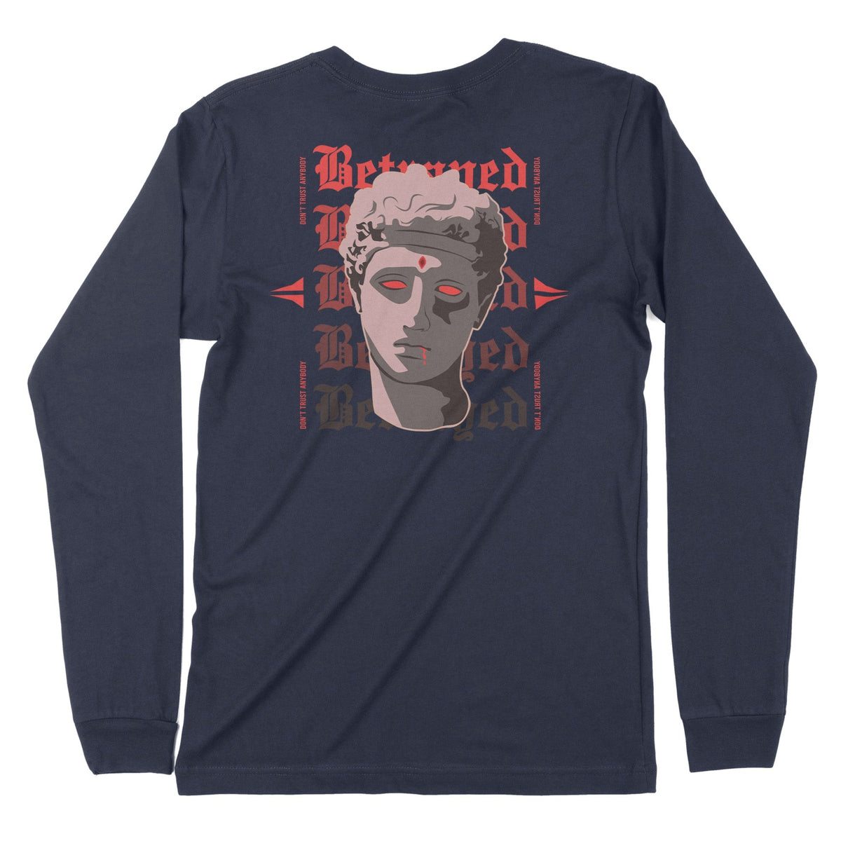 Betrayed | Back Print | Long-Sleeve T-Shirt | Premium Quality Streetwe Chroma Clothing