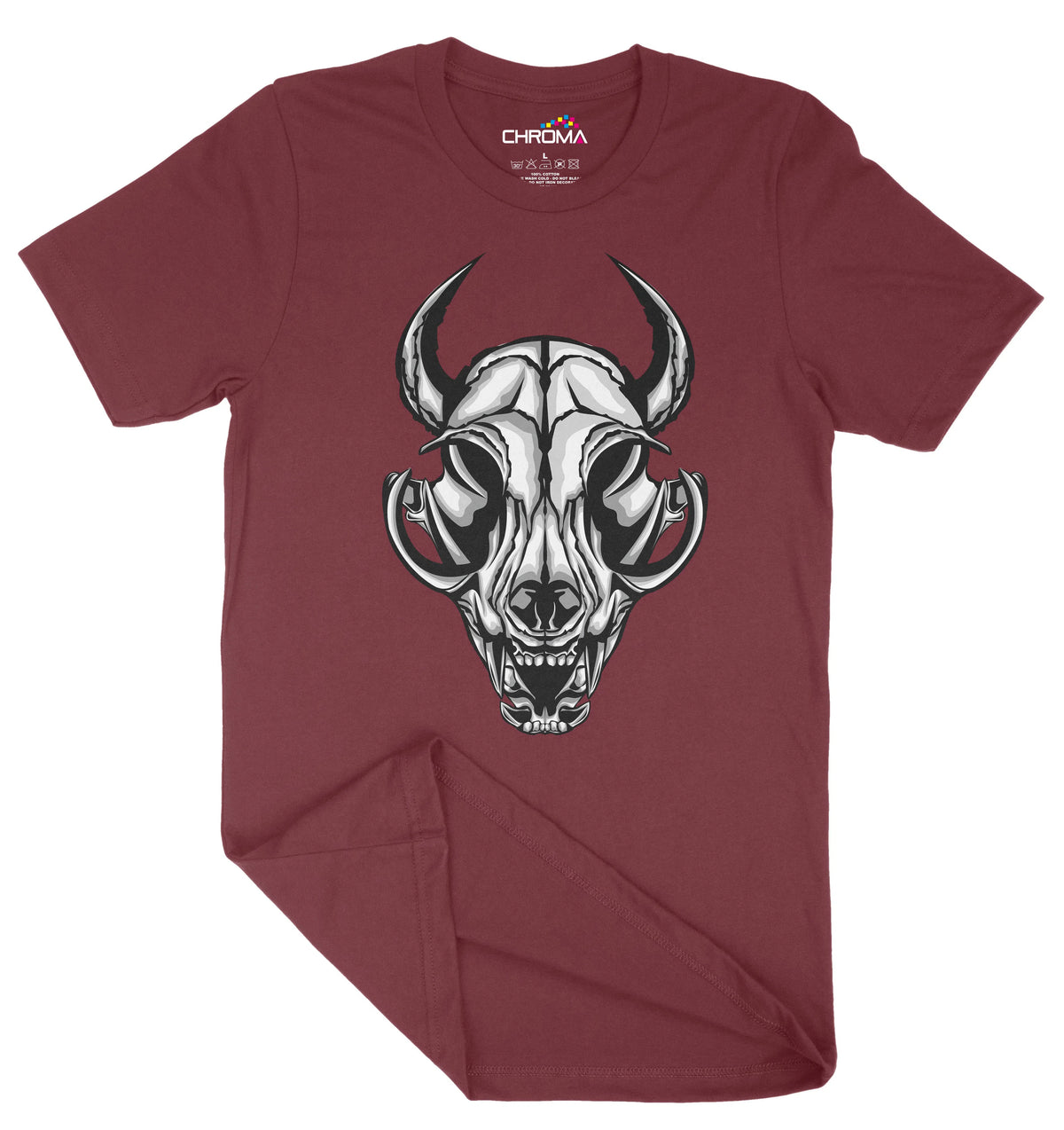 Bone Skull Unisex Adult T-Shirt | Premium Quality Streetwear Chroma Clothing