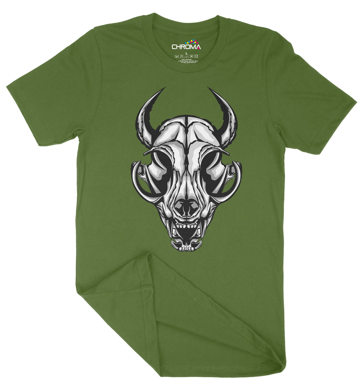Bone Skull Unisex Adult T-Shirt | Premium Quality Streetwear Chroma Clothing