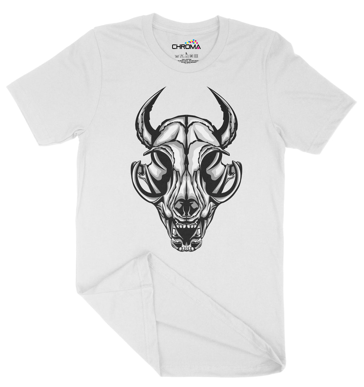 Bone Skull Unisex Adult T-Shirt | Premium Quality Streetwear Chroma Clothing
