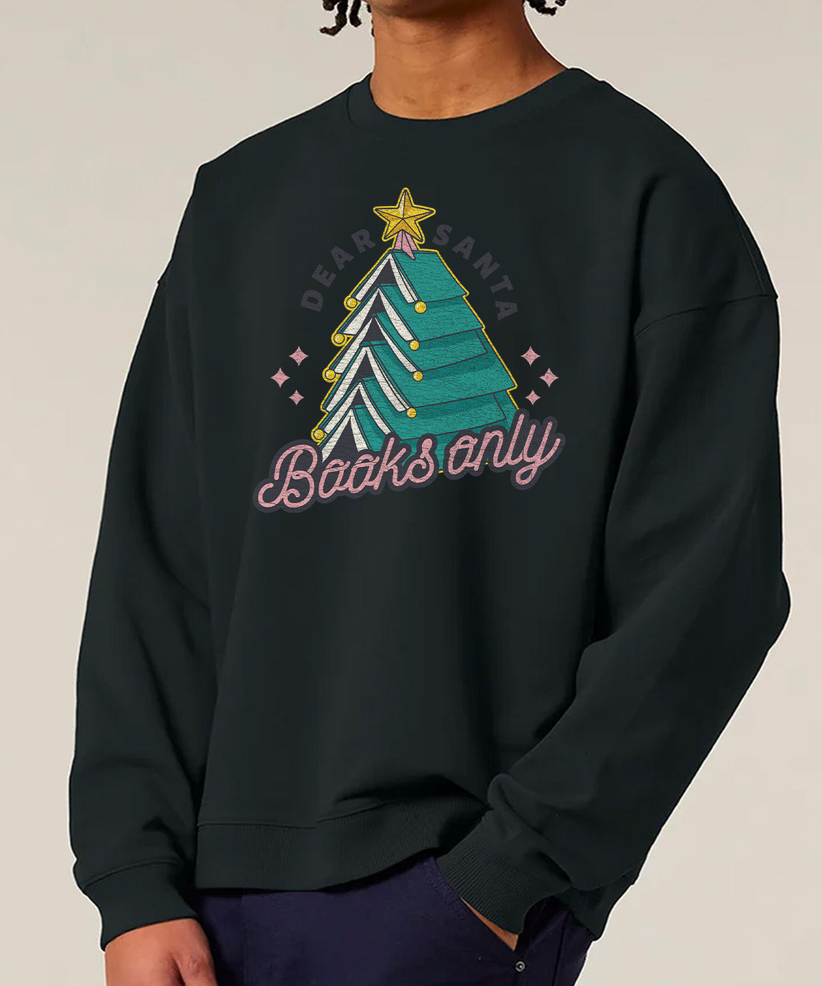 Dear Santa Books Only | Stanley Radder Sweatshirt