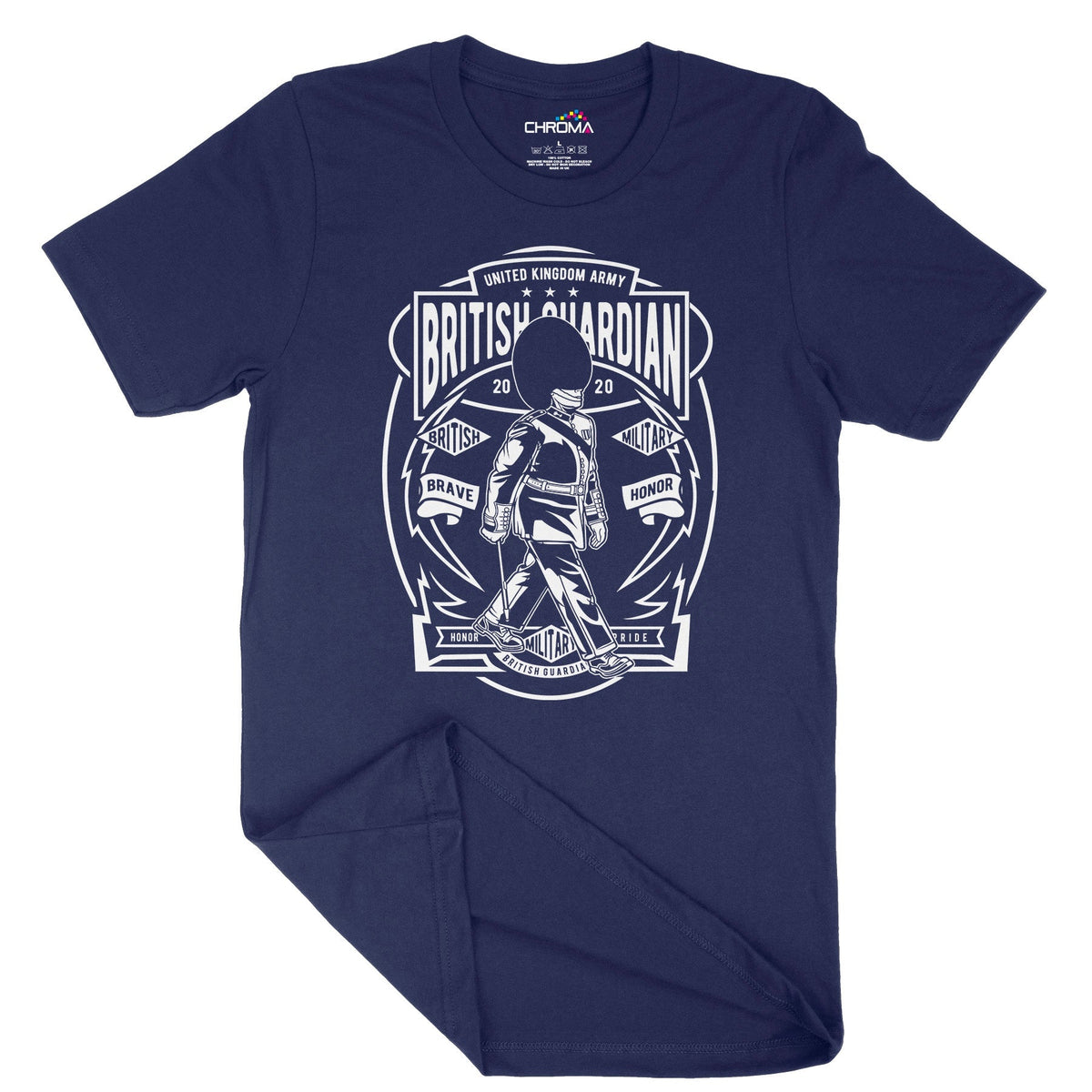 British Guardian | Vintage Adult T-Shirt | Classic Vintage Clothing Chroma Clothing