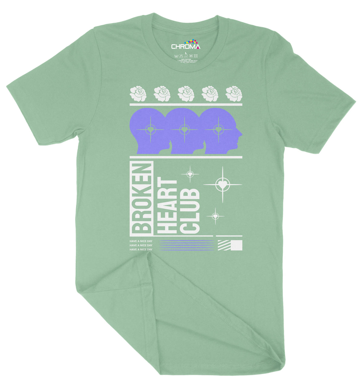 Broken Heart Club Unisex Adult T-Shirt | Premium Quality Streetwear Chroma Clothing