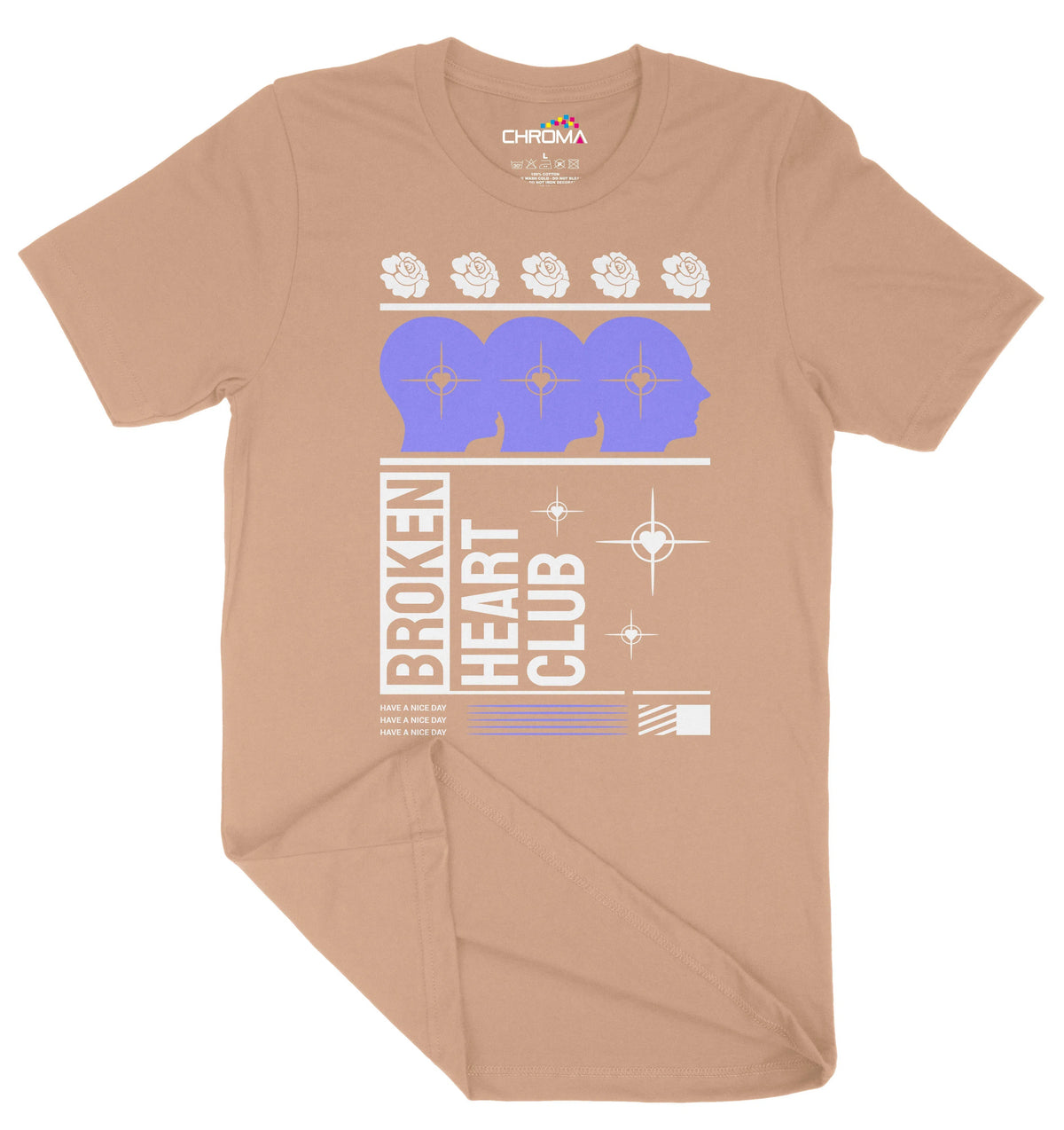 Broken Heart Club Unisex Adult T-Shirt | Premium Quality Streetwear Chroma Clothing