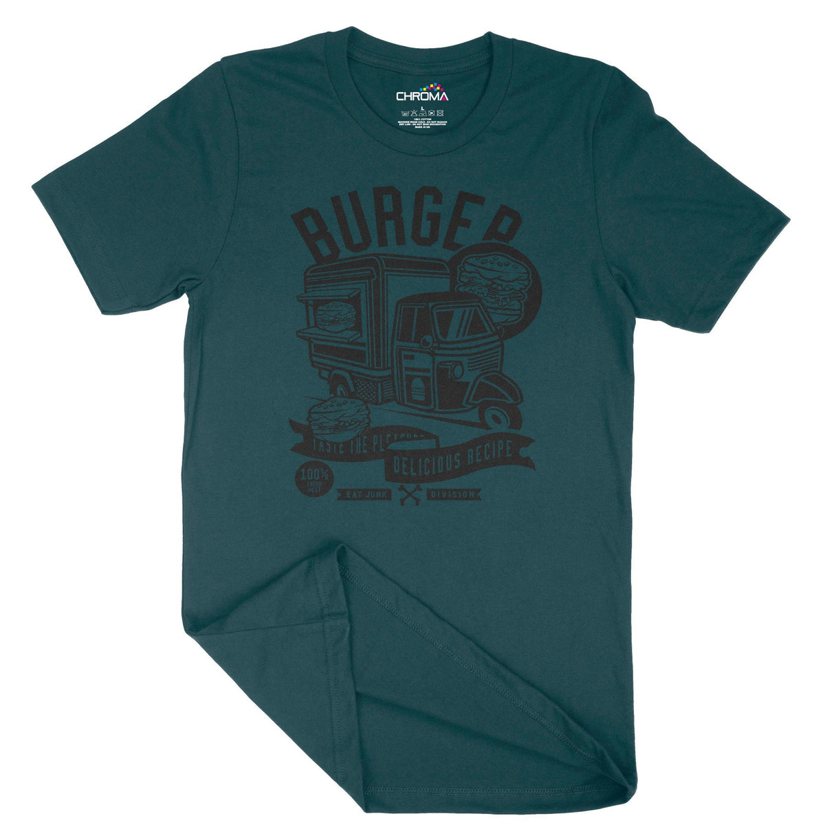 Burger Van | Vintage Adult T-Shirt | Classic Vintage Clothing Chroma Clothing