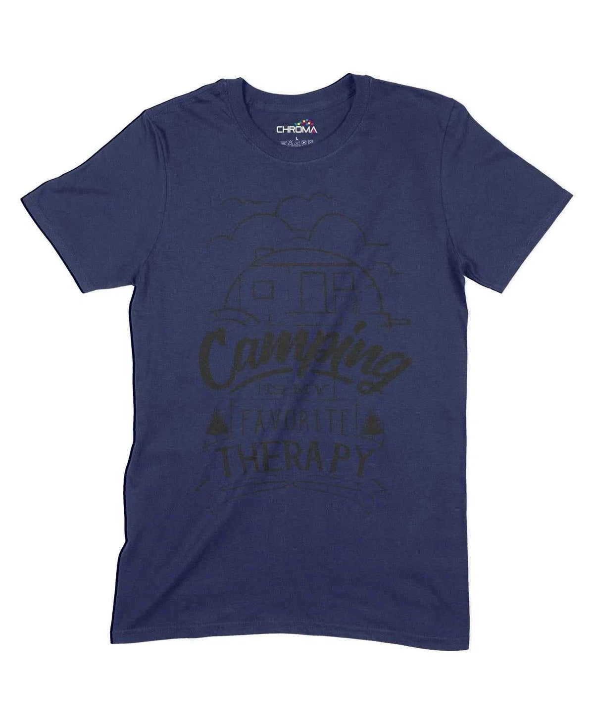 Camping Is My Favourite Therapy Unisex Adult T-Shirt Chroma Clothing