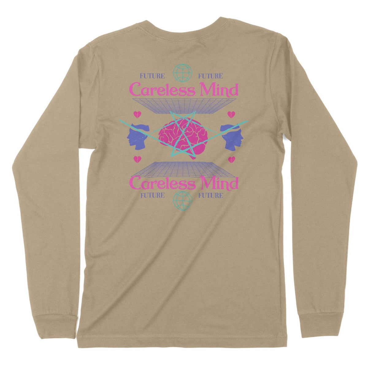 Careless Mind | Back Print | Long-Sleeve T-Shirt | Premium Quality Str Chroma Clothing