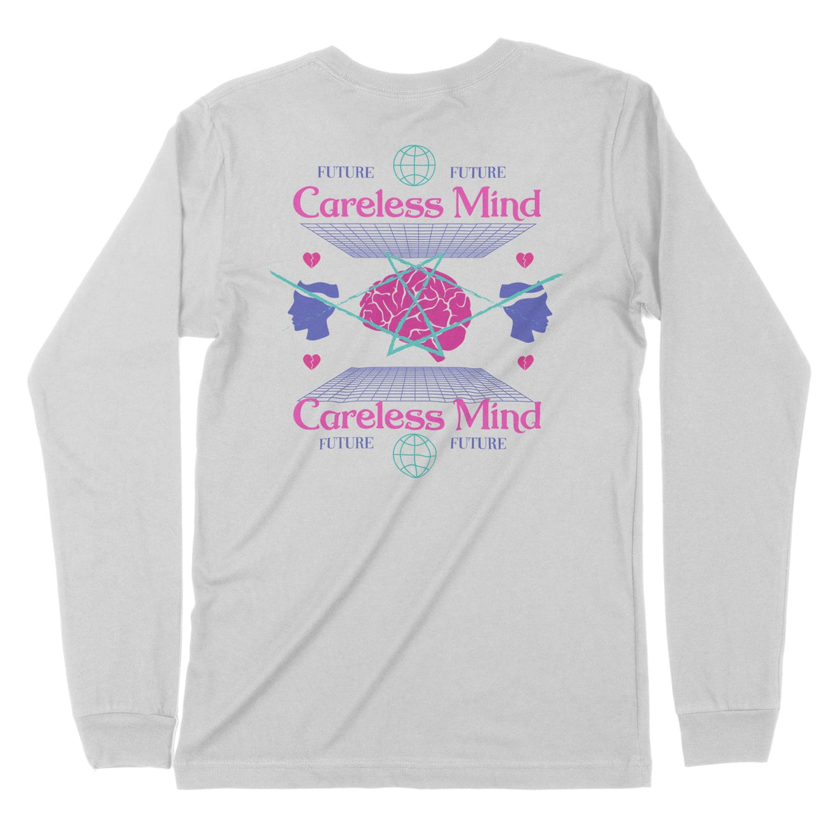 Careless Mind | Back Print | Long-Sleeve T-Shirt | Premium Quality Str Chroma Clothing