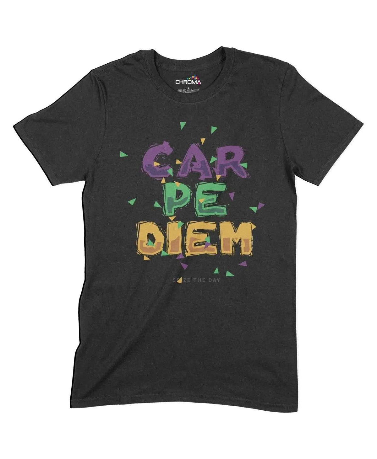 Carpe Diem Unisex Adult T-Shirt Chroma Clothing