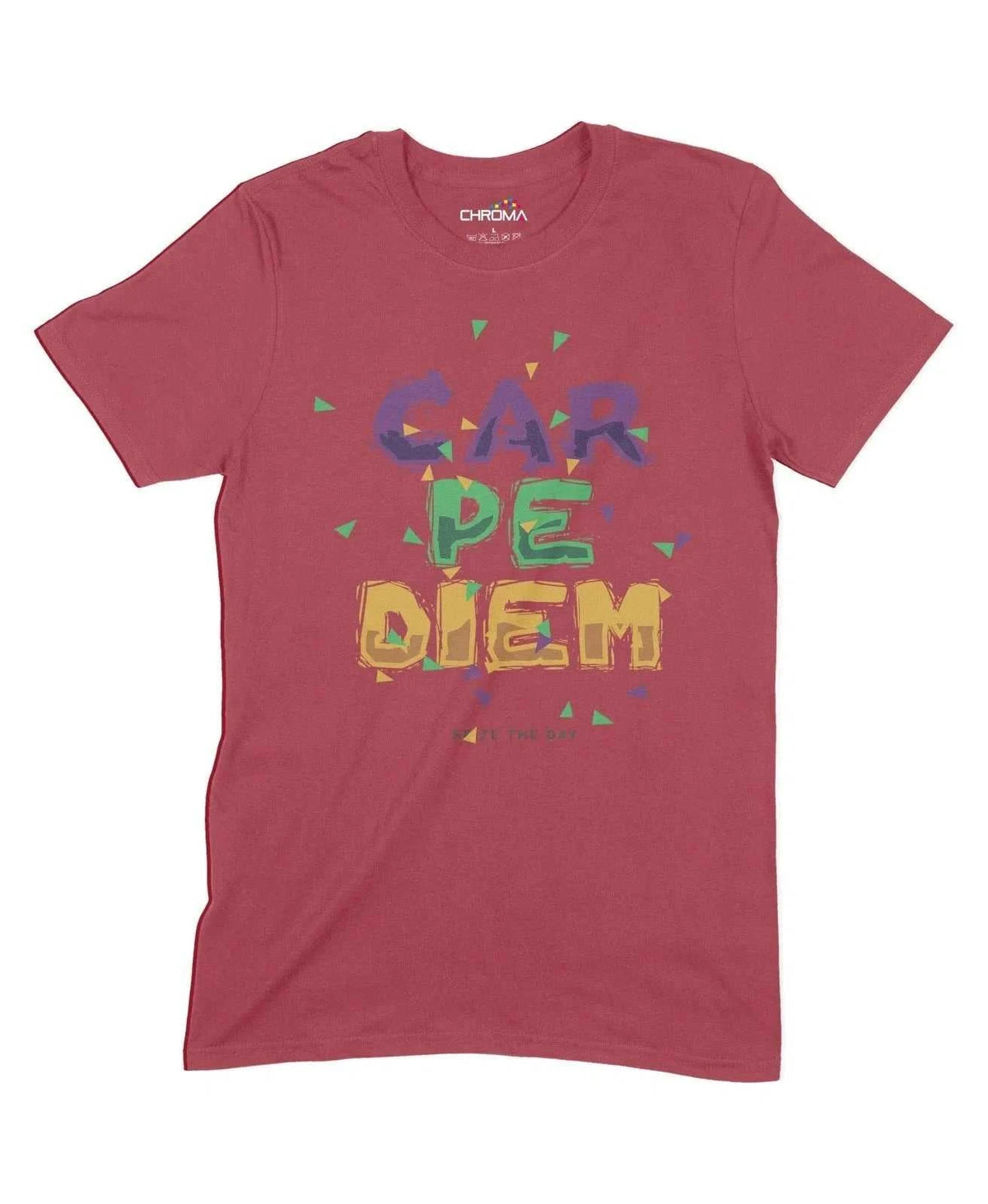 Carpe Diem Unisex Adult T-Shirt Chroma Clothing