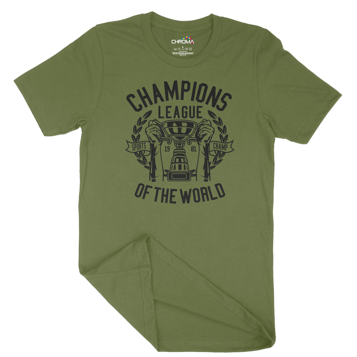 Champions League Of The World | Vintage Adult T-Shirt | Classic Vintag Chroma Clothing