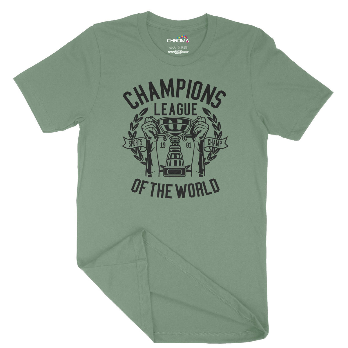 Champions League Of The World | Vintage Adult T-Shirt | Classic Vintag Chroma Clothing