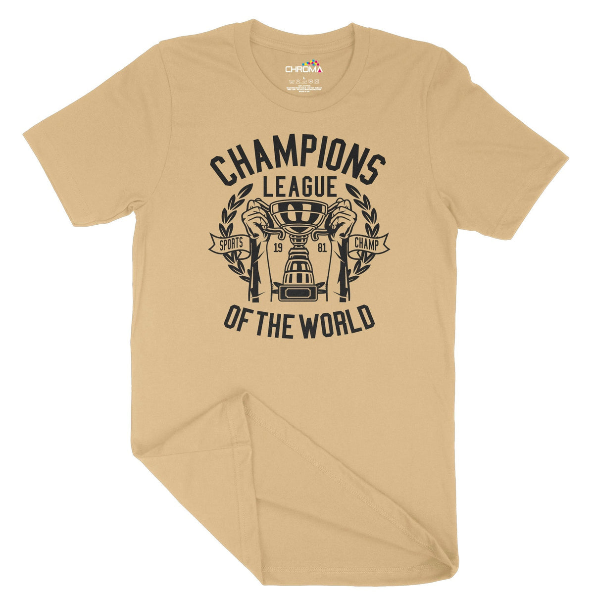 Champions League Of The World | Vintage Adult T-Shirt | Classic Vintag Chroma Clothing