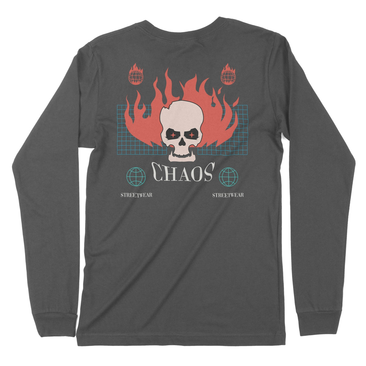 Chaos | Back Print | Long-Sleeve T-Shirt | Premium Quality Streetwear Chroma Clothing