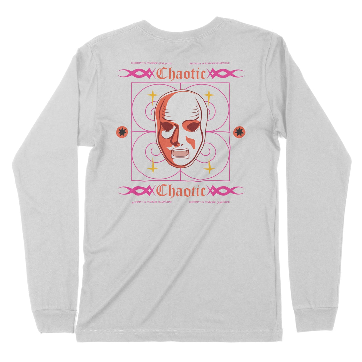 Chaotic | Back Print | Long-Sleeve T-Shirt | Premium Quality Streetwea Chroma Clothing