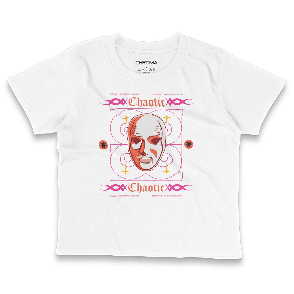 Chaotic | Women's Cropped T-Shirt Chroma Clothing