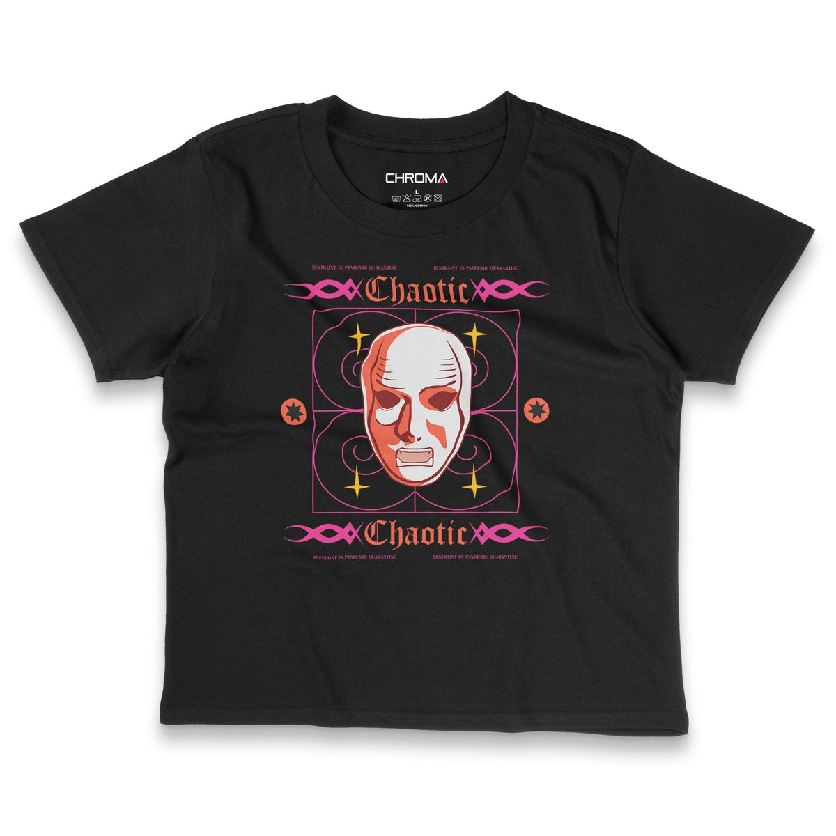 Chaotic | Women's Cropped T-Shirt Chroma Clothing