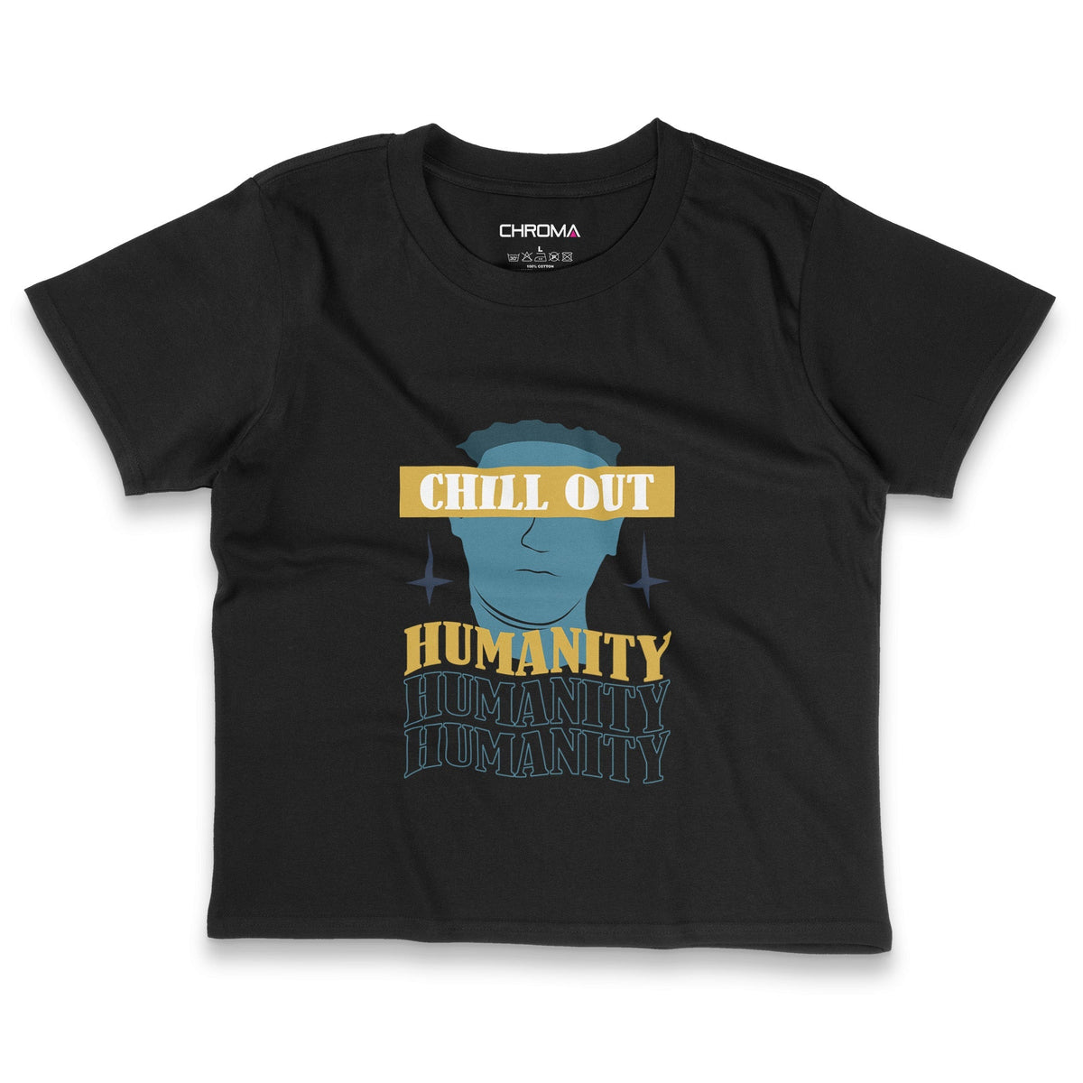 Chill Out | Women's Cropped T-Shirt Chroma Clothing