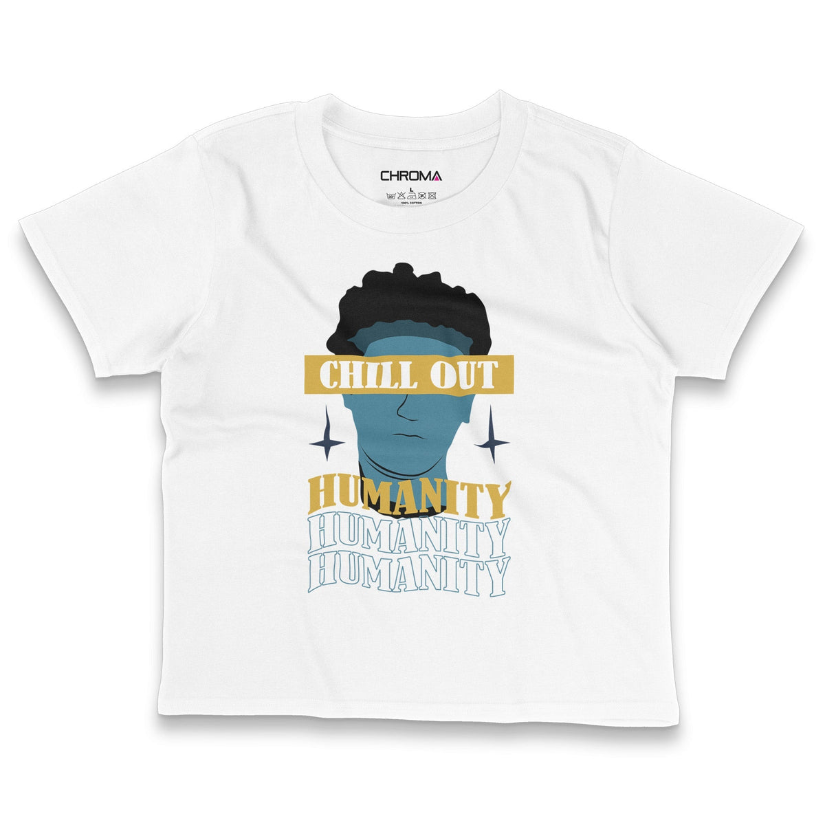 Chill Out | Women's Cropped T-Shirt Chroma Clothing