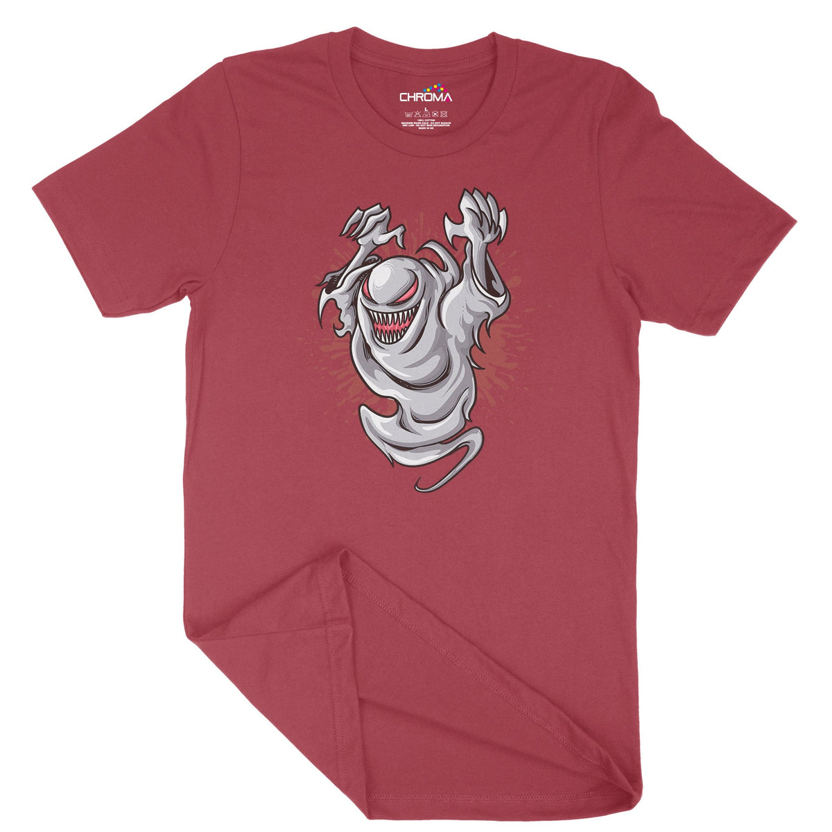 Classic Ghost Unisex Adult T-Shirt | Premium Halloween Clothing Chroma Clothing