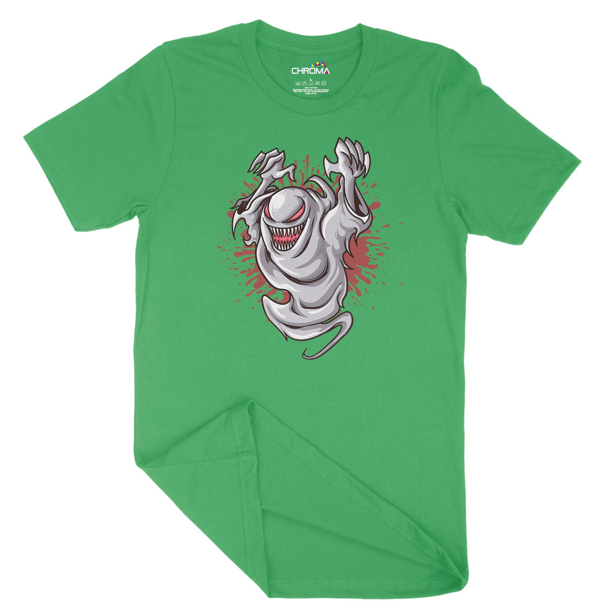 Classic Ghost Unisex Adult T-Shirt | Premium Halloween Clothing Chroma Clothing
