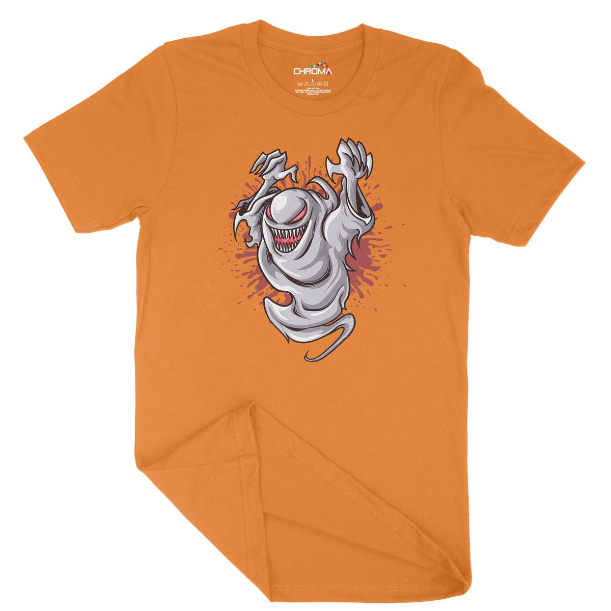 Classic Ghost Unisex Adult T-Shirt | Premium Halloween Clothing Chroma Clothing