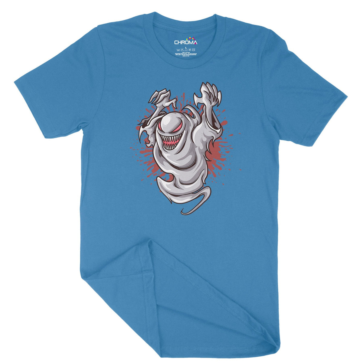Classic Ghost Unisex Adult T-Shirt | Premium Halloween Clothing Chroma Clothing