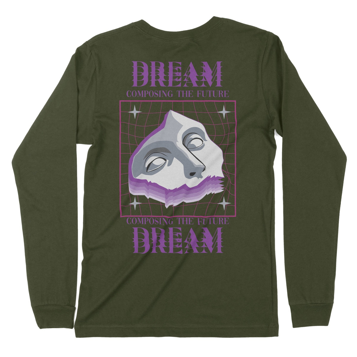 Composing The Future | Back Print | Long-Sleeve T-Shirt | Premium Qual Chroma Clothing