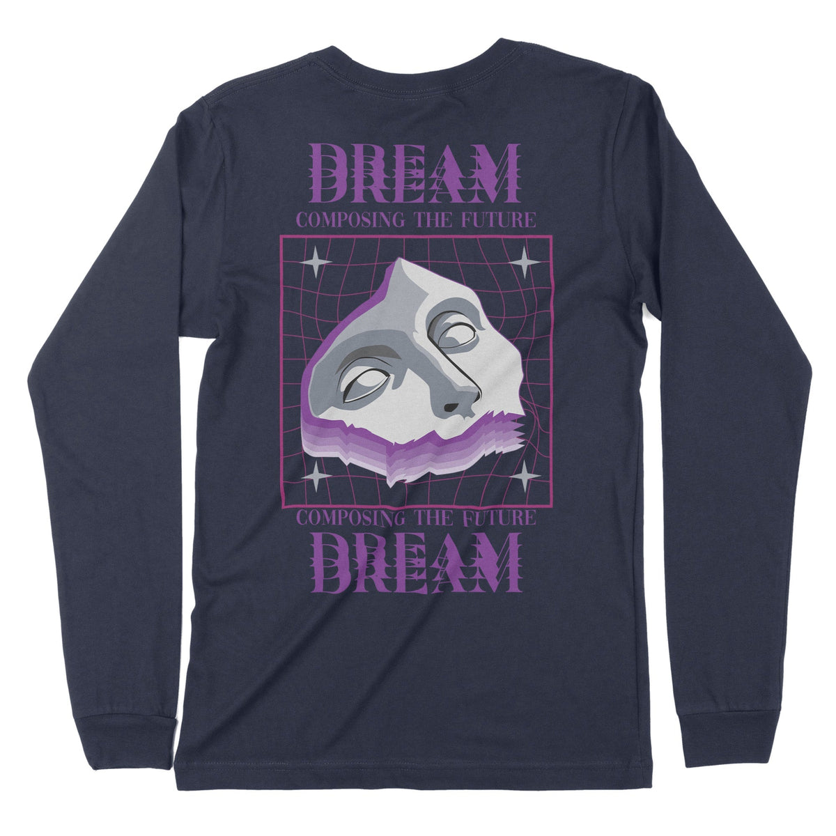 Composing The Future | Back Print | Long-Sleeve T-Shirt | Premium Qual Chroma Clothing